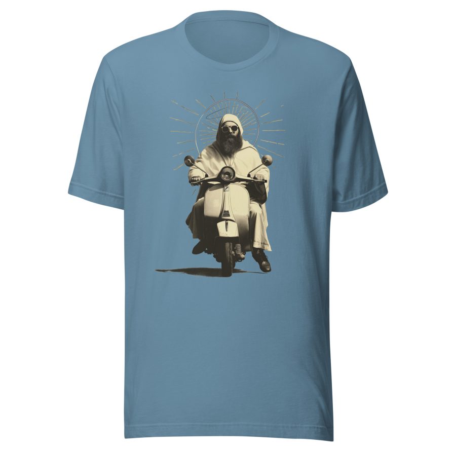 St. Christopher Unisex t-shirt - STEEL BLUE