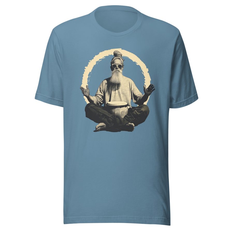 Paul the Hermit Unisex t-shirt - STEEL BLUE - Image 5