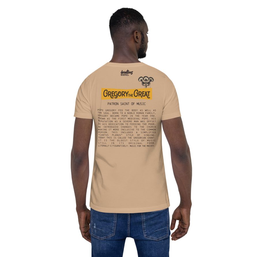 Gregory the Great Unisex t-shirt - TAN