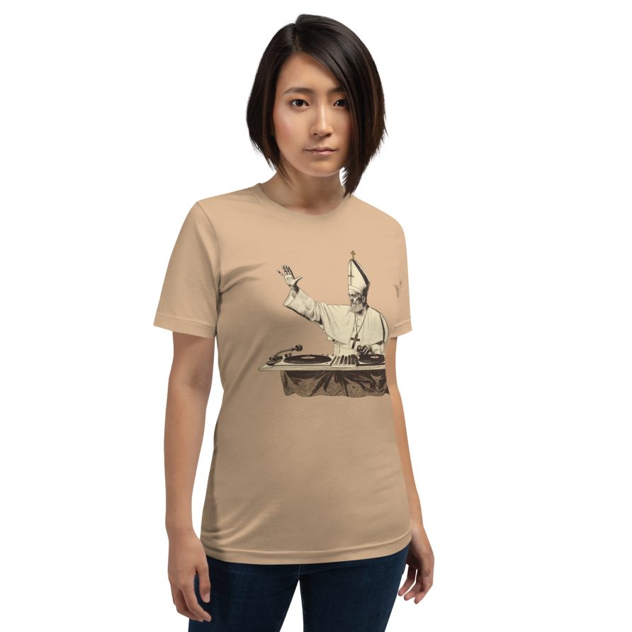 Gregory the Great Unisex t-shirt - TAN - Image 3