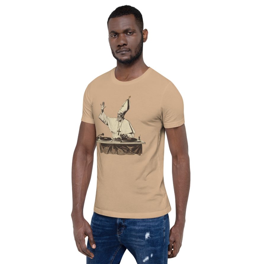 Gregory the Great Unisex t-shirt - TAN - Image 2