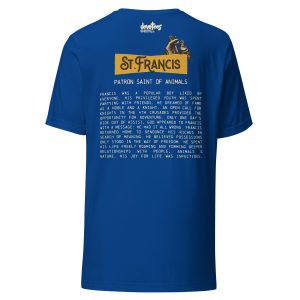 St. Francis Unisex t-shirt - TRUE ROYAL - Image 5