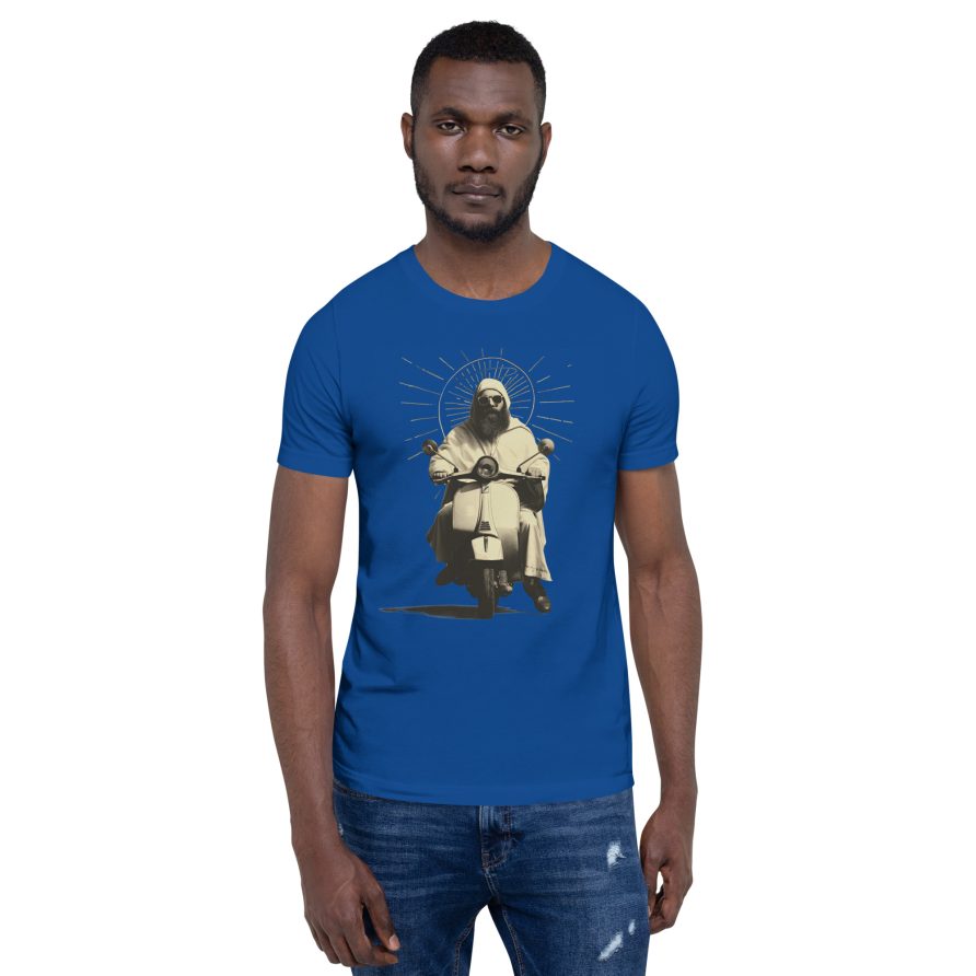 St. Christopher Unisex t-shirt - True Royal - Image 2