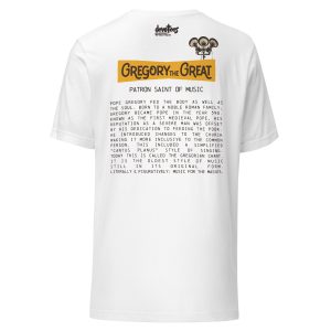 Gregory the Great Unisex t-shirt - WHITE - Image 5
