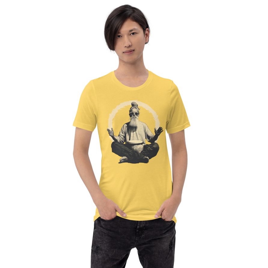 Paul the Hermit Unisex t-shirt - YELLOW - Image 3