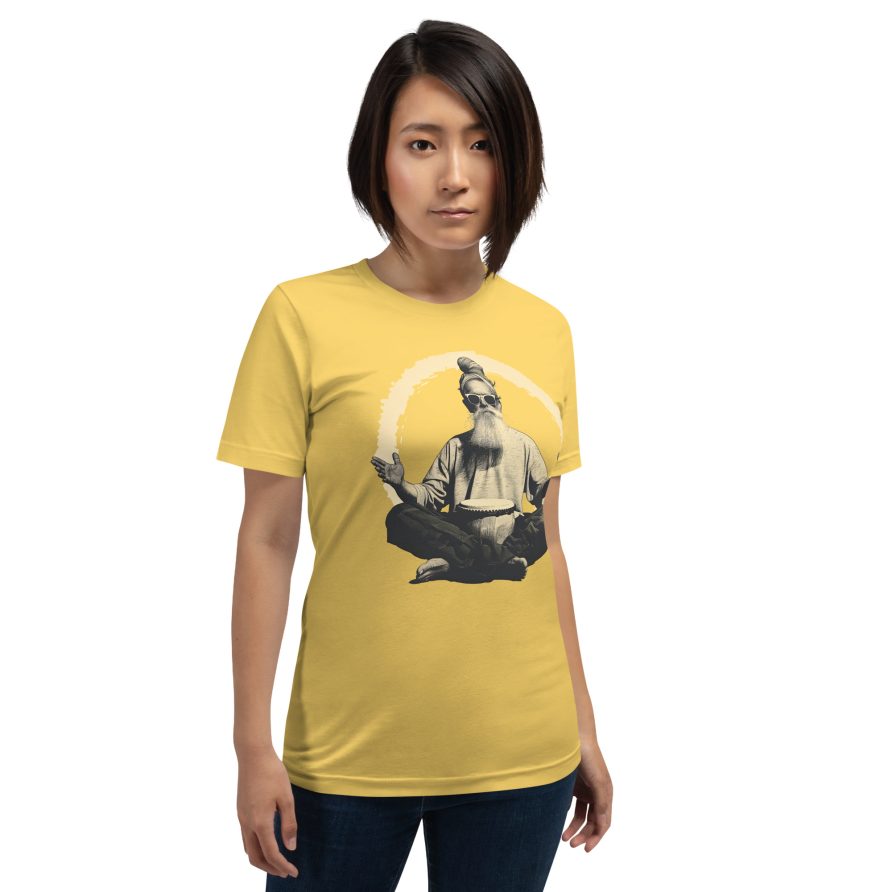 Paul the Hermit Unisex t-shirt - YELLOW - Image 4