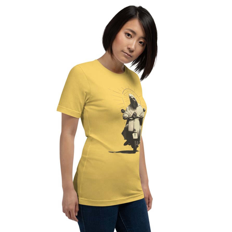 St. Christopher Unisex t-shirt - YELLOW - Image 4